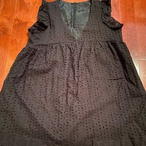 Black eyelet dress